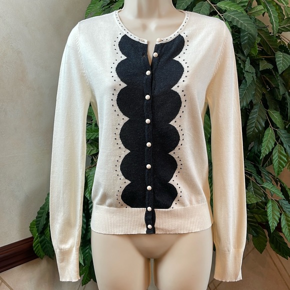 J CREW CASHMERE & COTTON BUTTON FRONT CARDIGAN - Picture 1 of 8